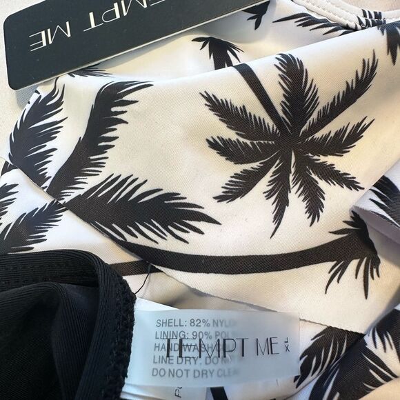 NWT 2 piece swimsuit ruffled flounce top high full coverage bottom NEW XL - Picture 6 of 9